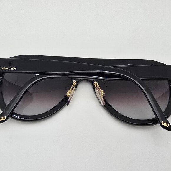 Osklen Ipanema II 43844 Black Frame Grey Gradient Lens Aviator Sunglasses Italy main image 6